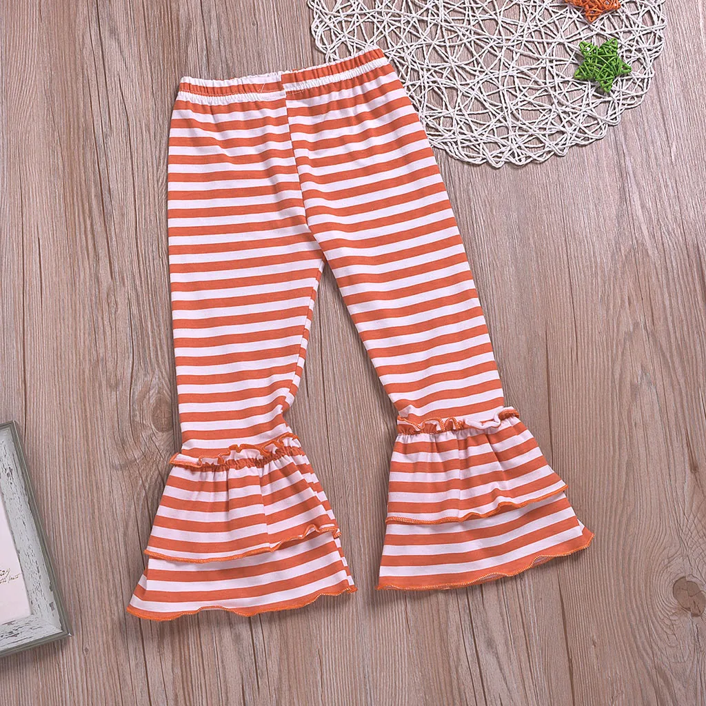 Детский комплект одежды для маленьких девочек на Хэллоуин топы с длинными