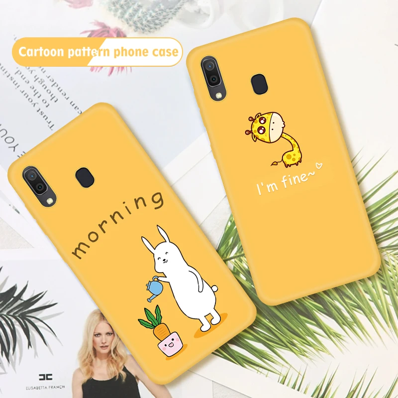 Cute Cat Pattern Phone Case For Samsung Galaxy A70 A60 A50 A40 A30 A20 A10 M40 M30 M20 M10 A7 2018 Silicon TPU Cover |