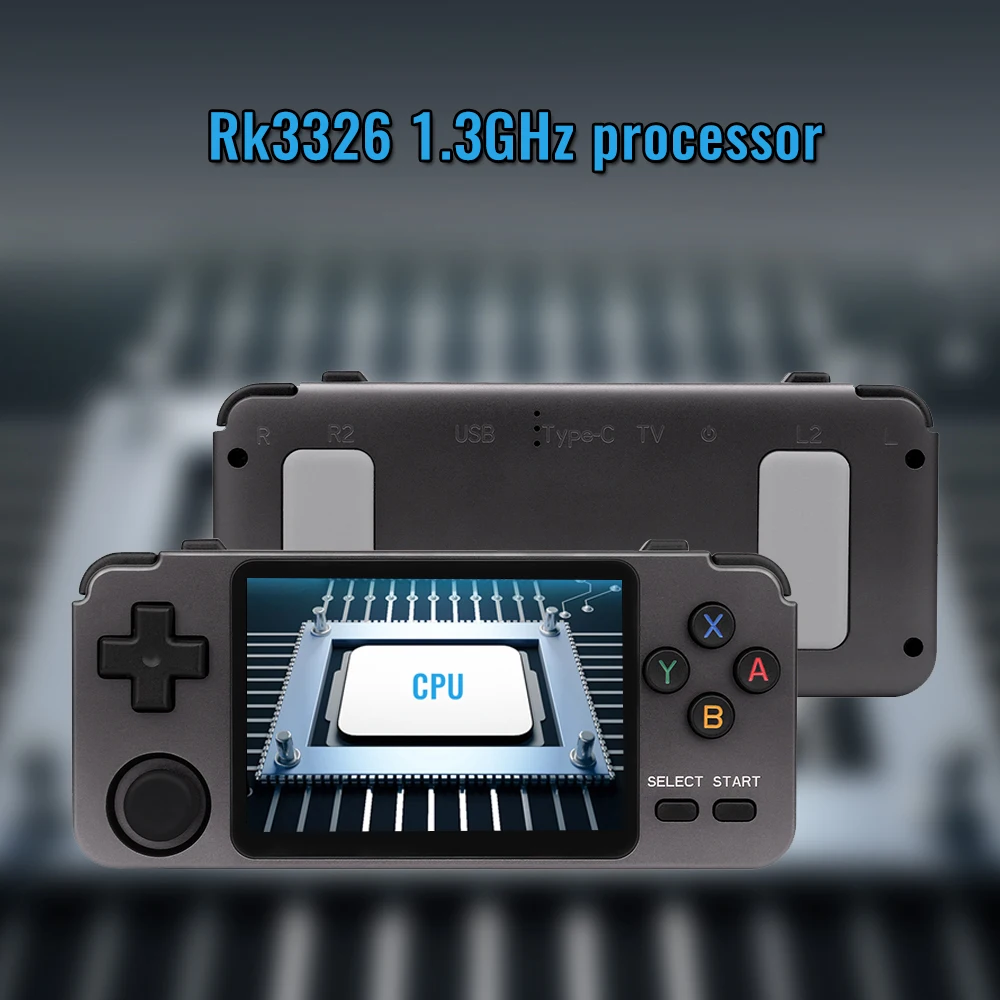 Металлическая Ретро консоль RK2020 портативная игровая из алюминиевого сплава с IPS