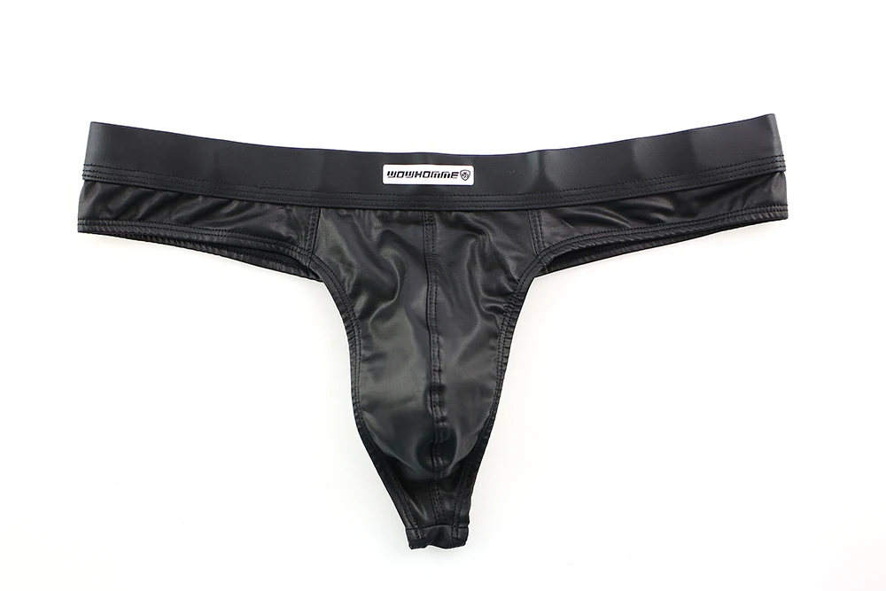 Мужские стринги и модное нижнее белье для пениса сексуальные искусственная кожа