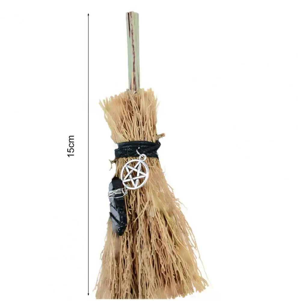 

Mini Car Pendant Wicca Metal Vintage Hanging Witch Broom Ornament for Gifts