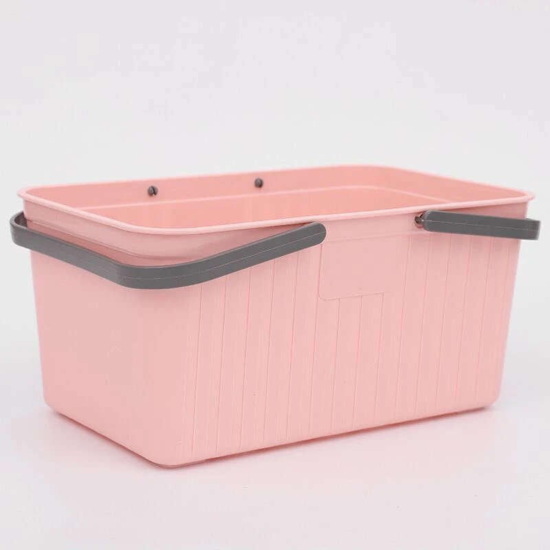 

Thick Plastic Portable Shower Basket Home Simple Bathroom Storage Basket Shampoo Clothing Storage Box Organizer