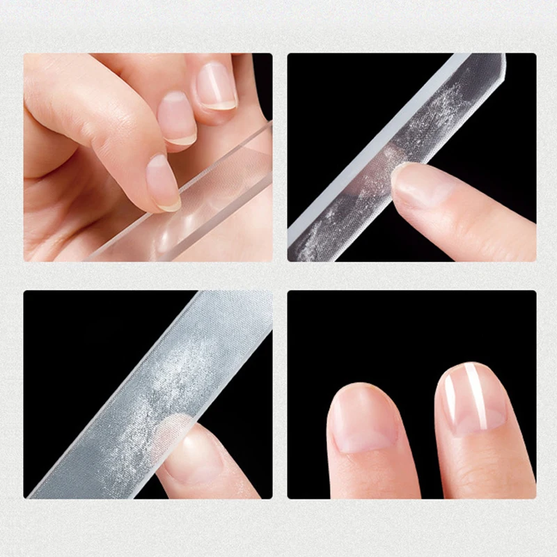 1PC Professional Nano Polished Glass Nail File Transparent Sanding Grinding Durable Shiner Manicure Files Art Manicur | Красота и
