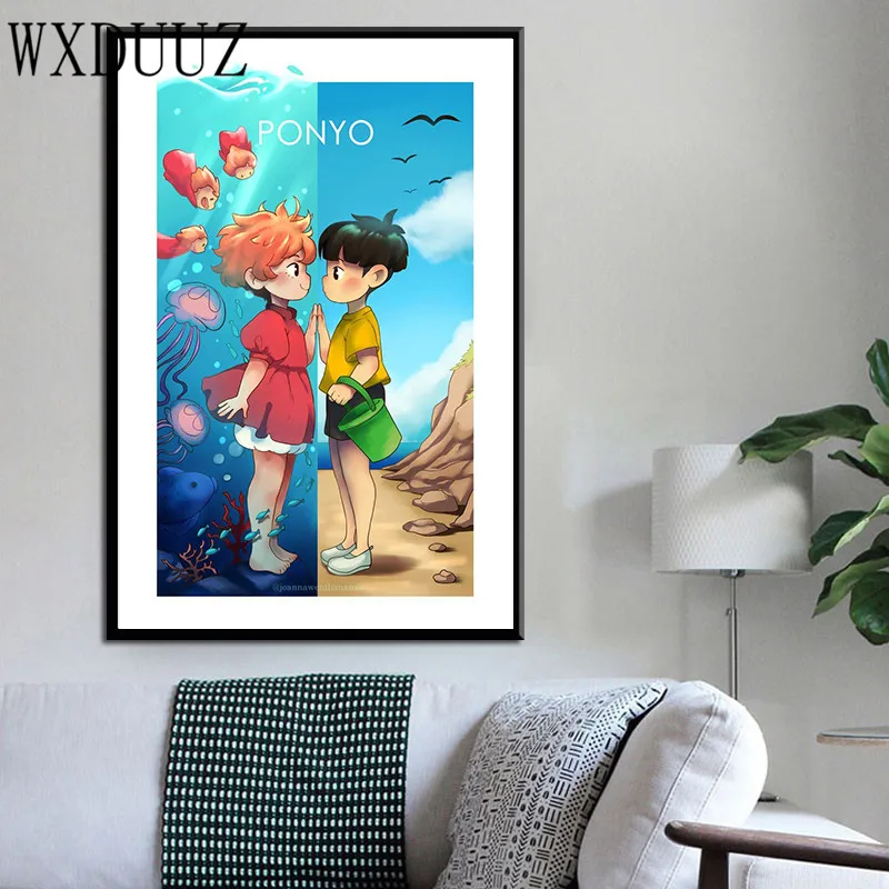 32 аниме серия Миядзаки Хаяо серия/патроу/Тоторо/Небесный постер с изображением