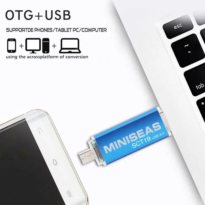 Новый Usb 3 0 Miniseas OTG USB флэш накопитель для смартфона/планшета/ПК 8 ГБ 16 32 64 Гб 128