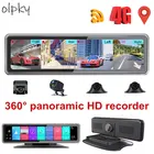 4G Android 9.0 Автомобильный видеорегистратор, Автомобильный видеорегистратор, 360 Panaromic камера, зеркало заднего вида, 4CHs ADAS WiFi GPS навигация