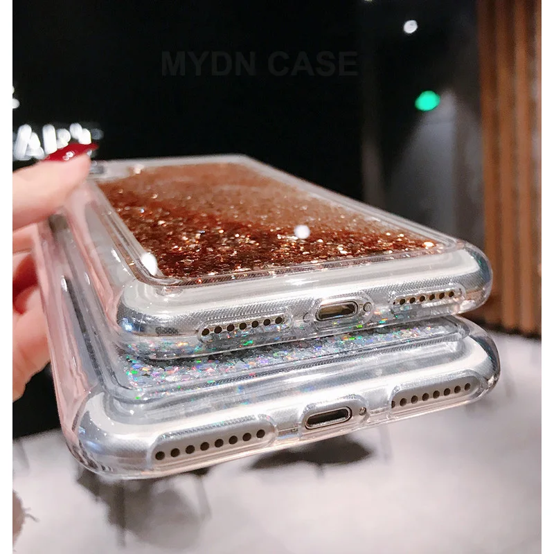 

Dynamic Liquid Quicksand Phone Cases for Iphone 11 Pro Max 7 8 Plus Xs Max Xr X 6 6S Plus Soft Clear TPU Case Protective Cover