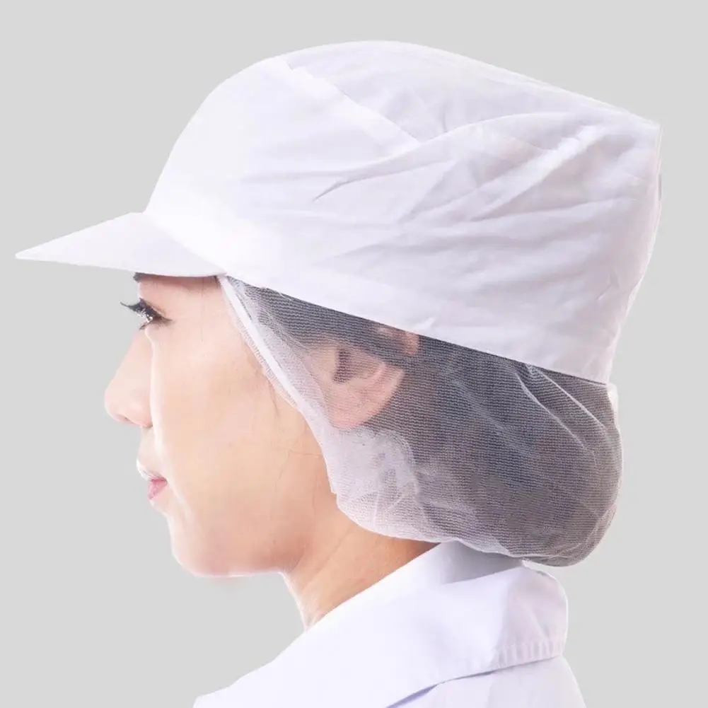 

Unisex Breathable Elastic Mesh Cap Factory Workshop Worker Kitchen Chef Hat