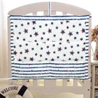 Бесплатная доставка, подвесная сумка для детской кроватки, органайзер для детской кроватки, сумка для хранения 60*50 см, карман для игрушек, подгузников, Комплект постельного белья для кроватки