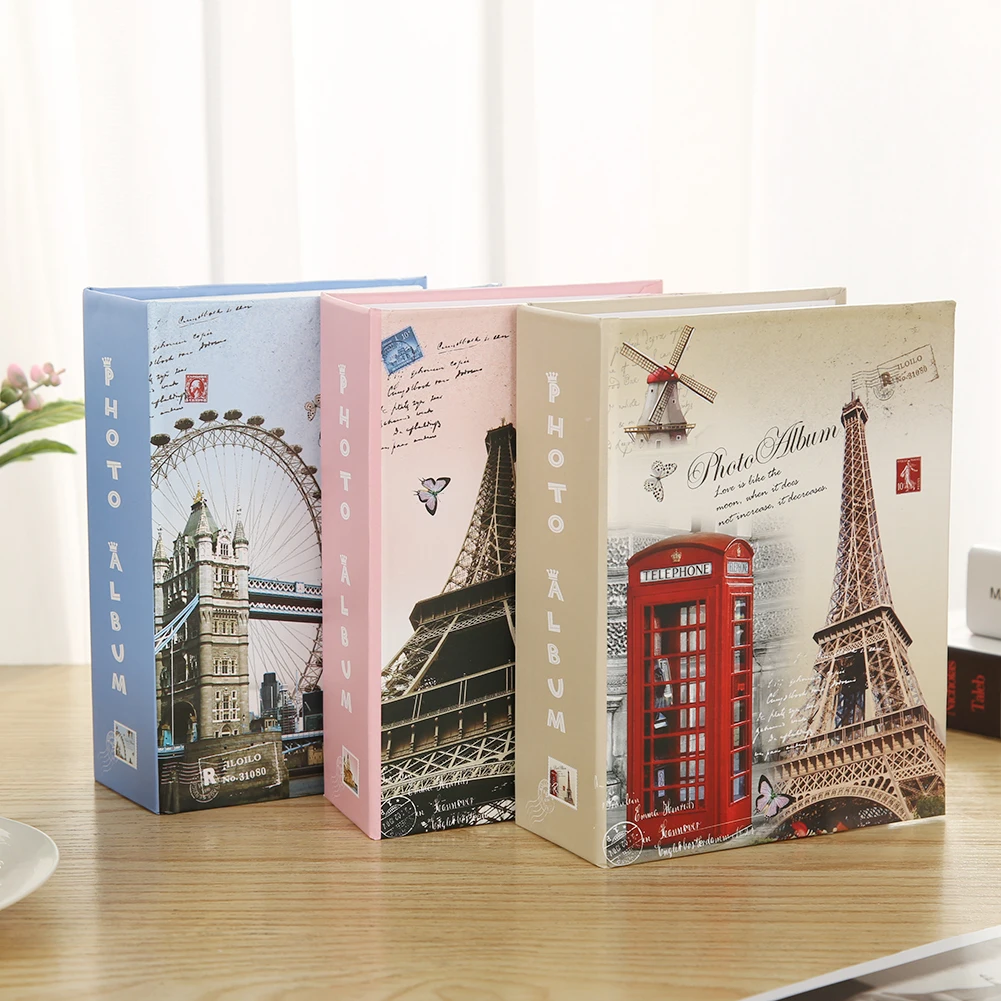 Фотоальбом карта книга 6 дюймов 100/300 страниц чехол для фотографий бумага