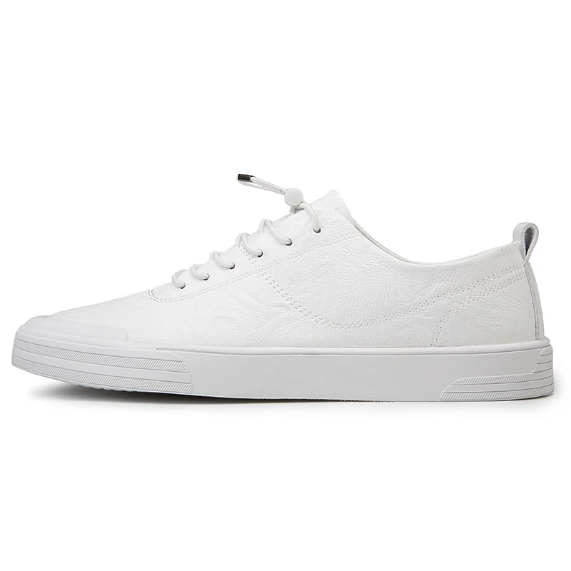 Кроссовки мужские кожаные летние дышащие белые | Обувь