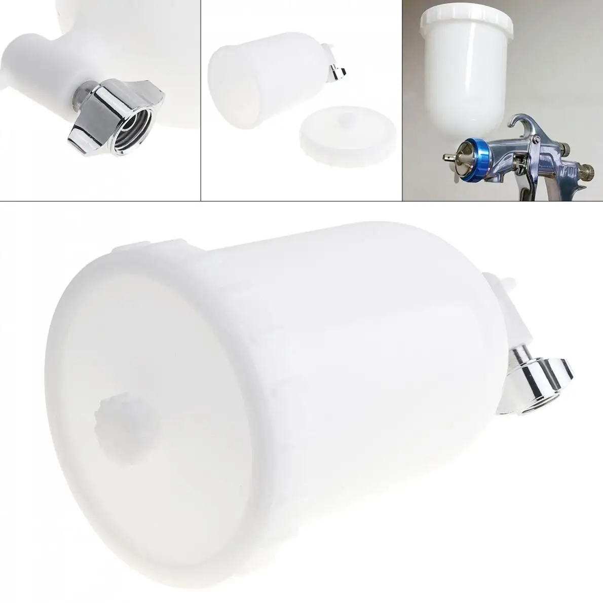 400 мл распылительный пистолет чашка для краски АБС пластик горшок с внутренней