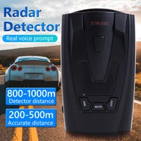 str 555 car anti radar detector speed alert x k band easily installation english russian thai voice personal car elements