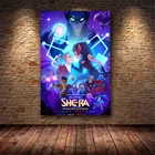 Скандинавская настенная Картина на холсте она-Ра и принцесса силы аниме плакат HD Печать современная детская комната Домашний декор для спальни