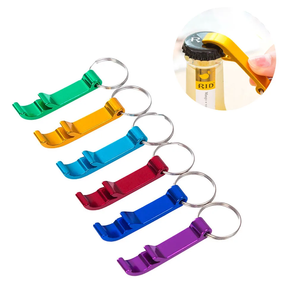 1 шт. 3 в портативная открывалка для бутылок кольцо ключей банок металлический