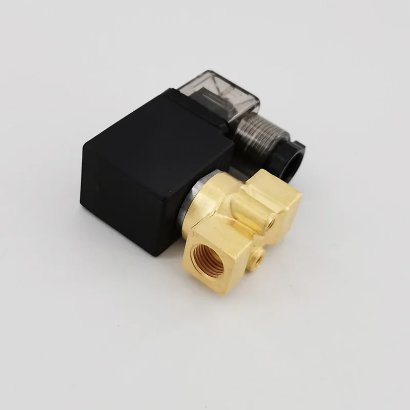 PU 04 тип проводки DC12V 2 сторонний прямого действия NC латунный G1/4 &quotbsp паровой