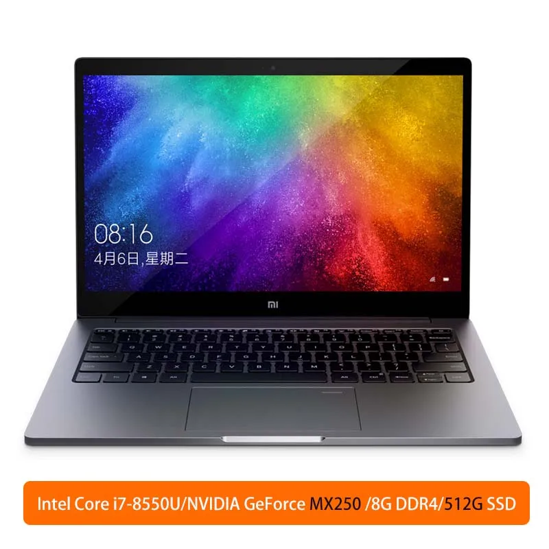 i7 8G 512G MX250 G Xiaomi ноутбук Air 13,3 дюймов четырехъядерный i5 i7 8G MX250 ультра тонкий ноутбук 512G 256G SSD FHD PC для игр и работы в офисе - Цвет: i7 8G 512G MX250 G