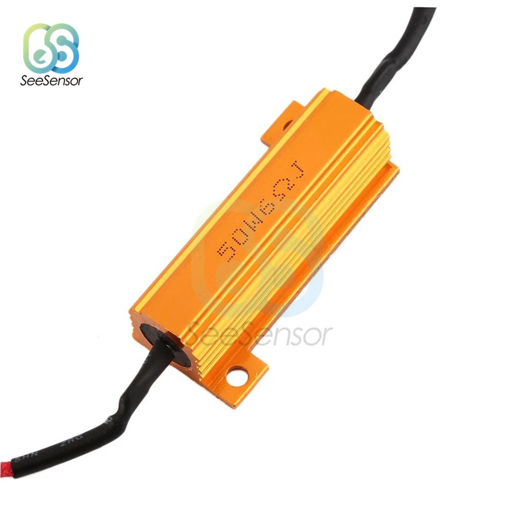 50 Вт 6 Ом светодиодный фонарь заднего стоп сигнала поворосветильник резистор