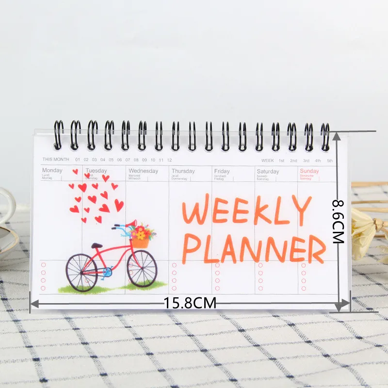 Kawaii Weekly Planner Notebook Journal Agenda 2023 2022 Cure Diary Organizer Schedule Gift | Planners
