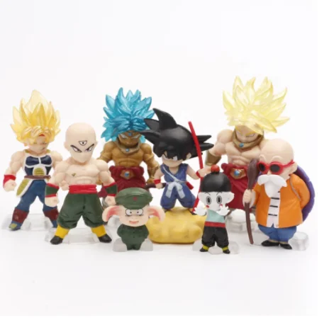 

8 pçs/set Anime Bardock