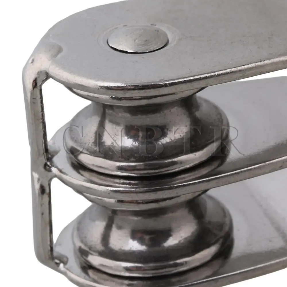

CNBTR Durable M20 20mm Swivel Stainless Steel 304 Double Wire Rope Pulley Block