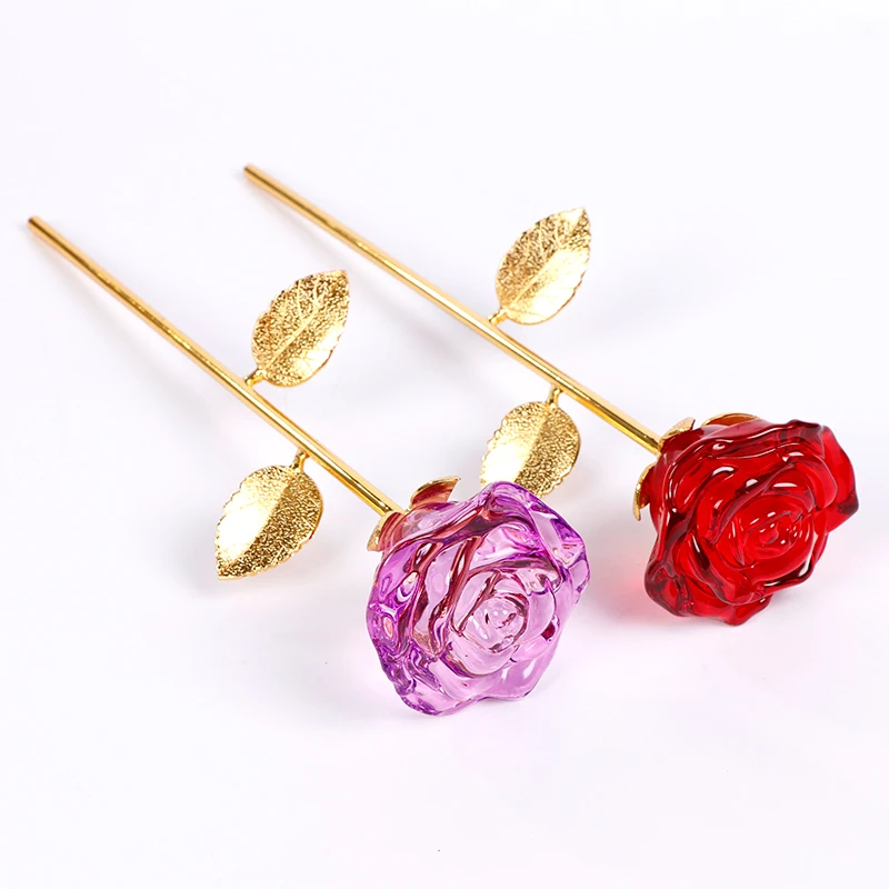 Романтический кристаллический розовый свадебный подарок на помолвку день