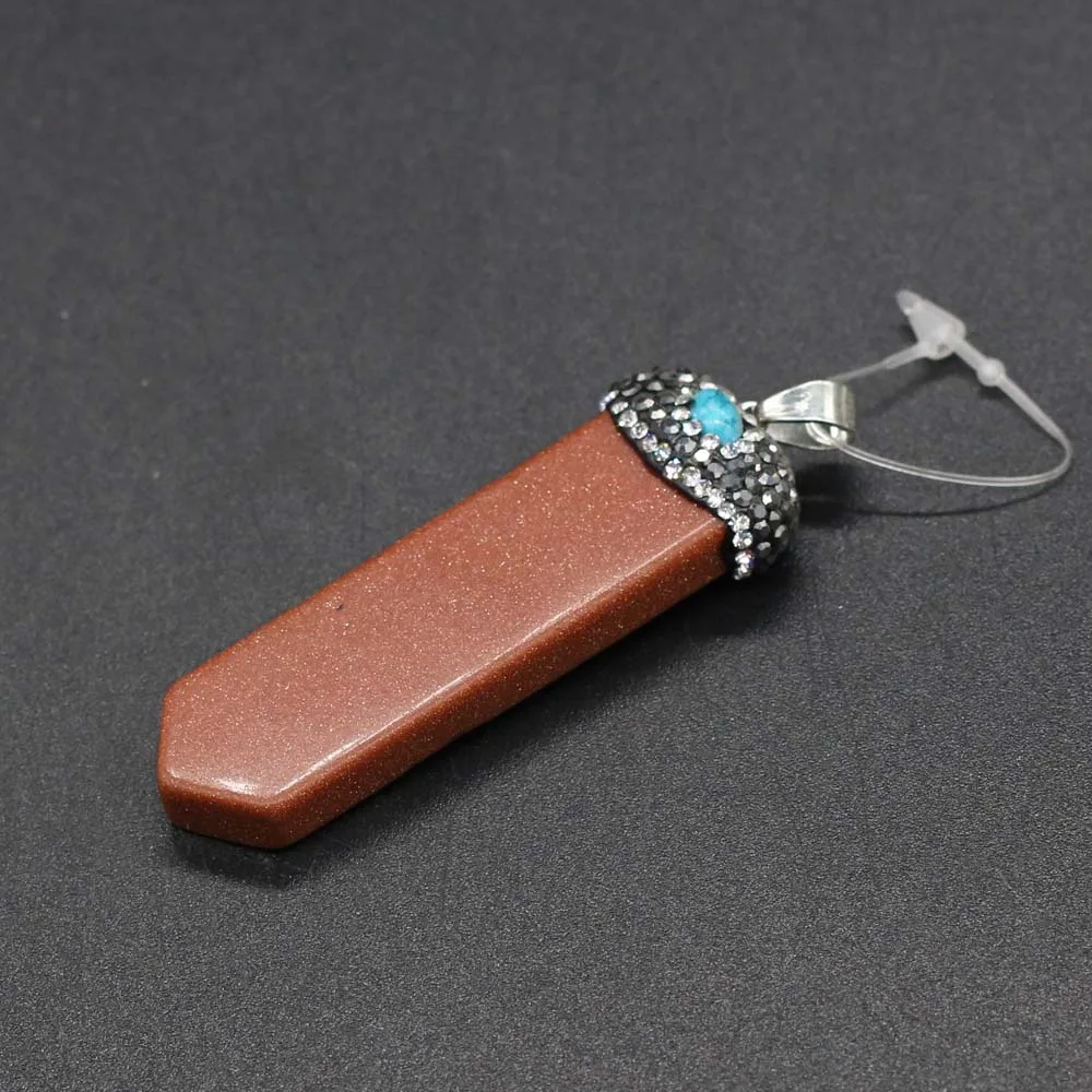 

Fine Natural Stone Pendants Sword Shape Charms Pendant for Women Jewelry Making DIY Necklace Earrings Accessories Gift