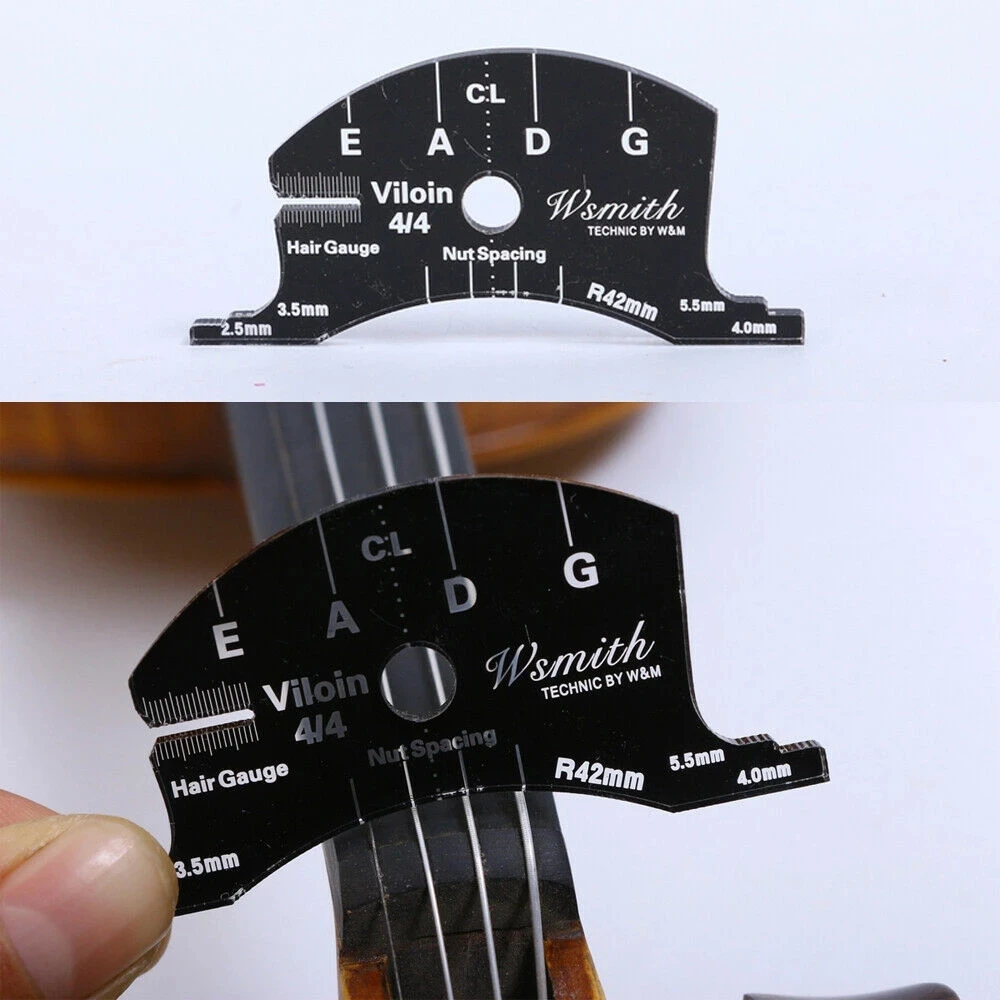 

Violin Bridge Shaping Tool String nut Spacing Marker & Bow RE-HAIR Gauge