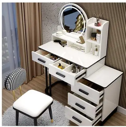 

Dressing table storage cabinet one makeup table net red wind makeup table