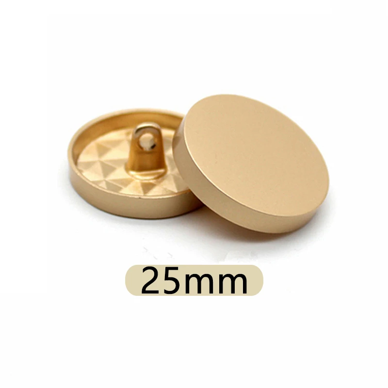 

10Pcs/Lot Metal High Foot Buttons New Fashion Decorative Hand Sewn Golden Flat Buttons For Clothing Sewing Accessories Wholesale