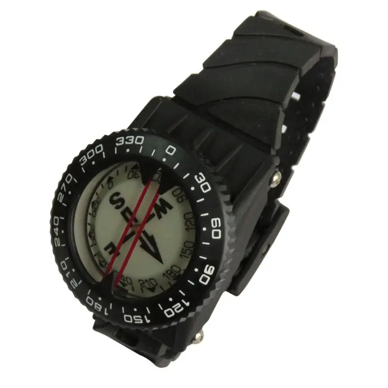 

Diving Sighting Wrist Compass 50M Depth Blackout Dial for Outdoor Hiking PXPF
