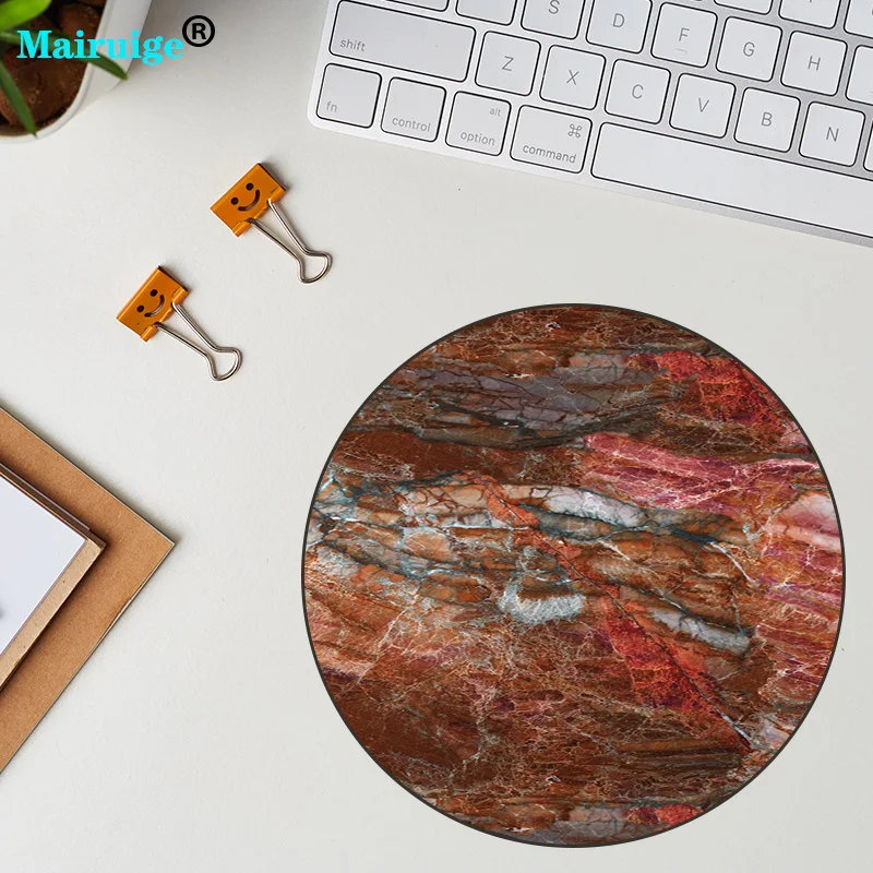 Коврик для мыши XGZ с круглым мраморным рисунком коврик 20 х20 см 22 х22 блокировкой