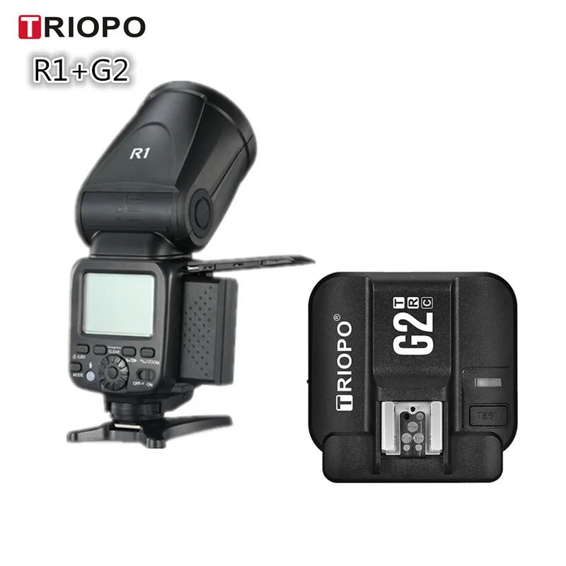 

Triopo R1 The Ring Flash Speedlite 2.4G X Wireless TTL HSS Round Head Speedlight Flash With G2 Trigger for Canon Nikon VS V1