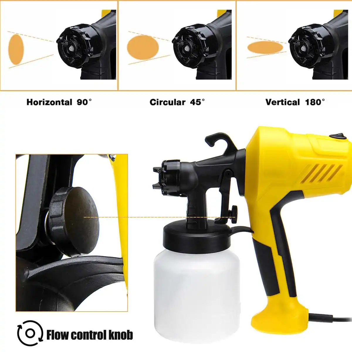 

EU Plug 400W 800ML Electric Spray Guns Home Decor Paint Sprayer 220V Spraying Machine Painting Pesticide Disinfectant Spray Tool