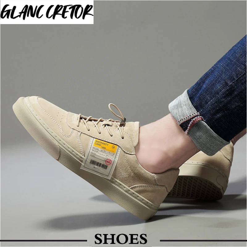 

Fashion Brand Men Flats Comfy Casual Shoes Fashion Men Sneakers 2021 Men Casual Shoes Soft Genuine Leather Loafers