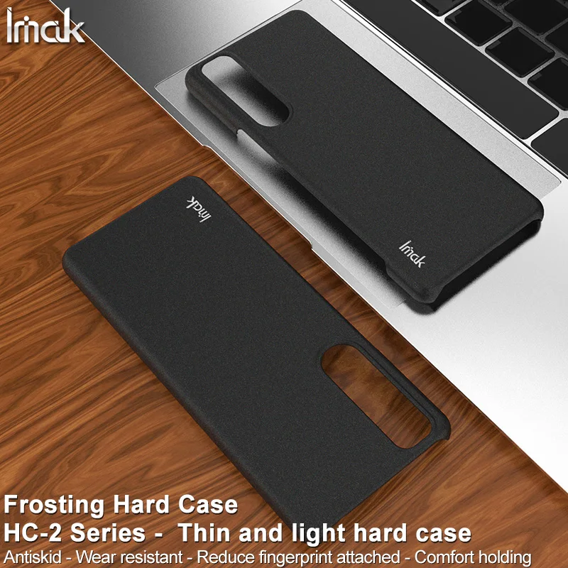 

For Sony Xperia 5 III Matte Black Hard PC Phone Cover IMAK Frosted Case Anti-fingerprint Anti-slip