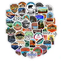 50pcs national park zoo icon cartoon stickers for suitcase skateboard laptop luggage fridge phone car styling decal sticker f5
