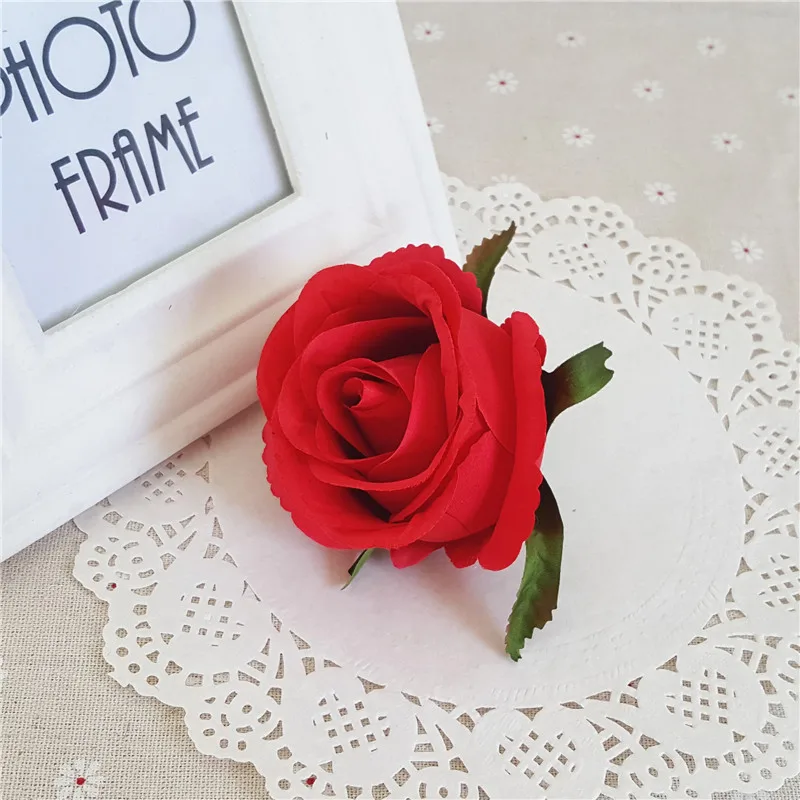 5 шт. 7 см винтажная Ретро шелковая искусственная Роза Цветок голова Свадьба День