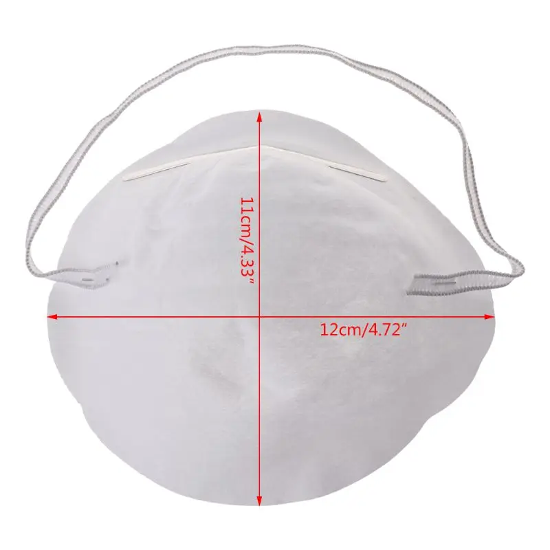

10* White Disposable Non-Toxic Dust Filter Masks Useful Mask White 2XPC