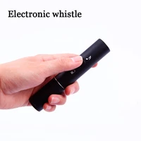 professional chargeable electronic whistles blow free survival football basketball referee whistle black lanyard sounder