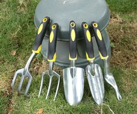 small garden hand tool shovel rake with soft grip for flower planting