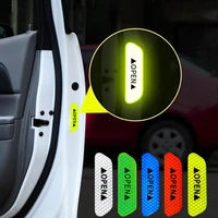 2020 car accessories 4pcs reflective tape door sticker decals car safety night reflector universal warning sign reflective strip