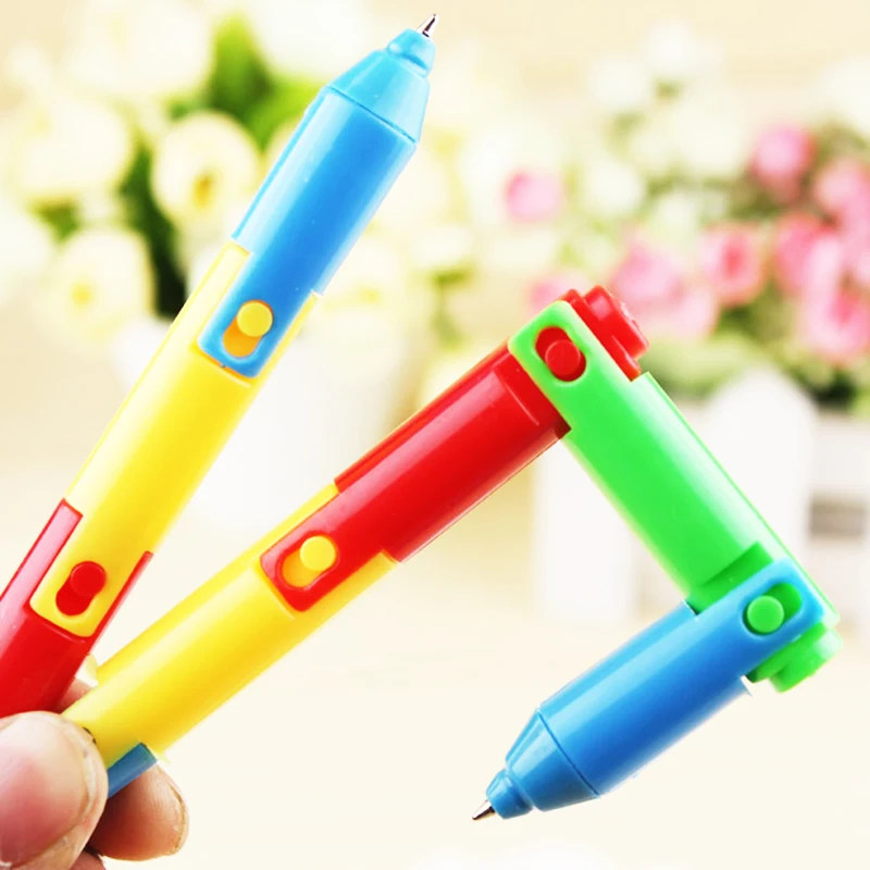 2 шт. милые Мультяшные складные шариковые ручки красочные для детей кавайные