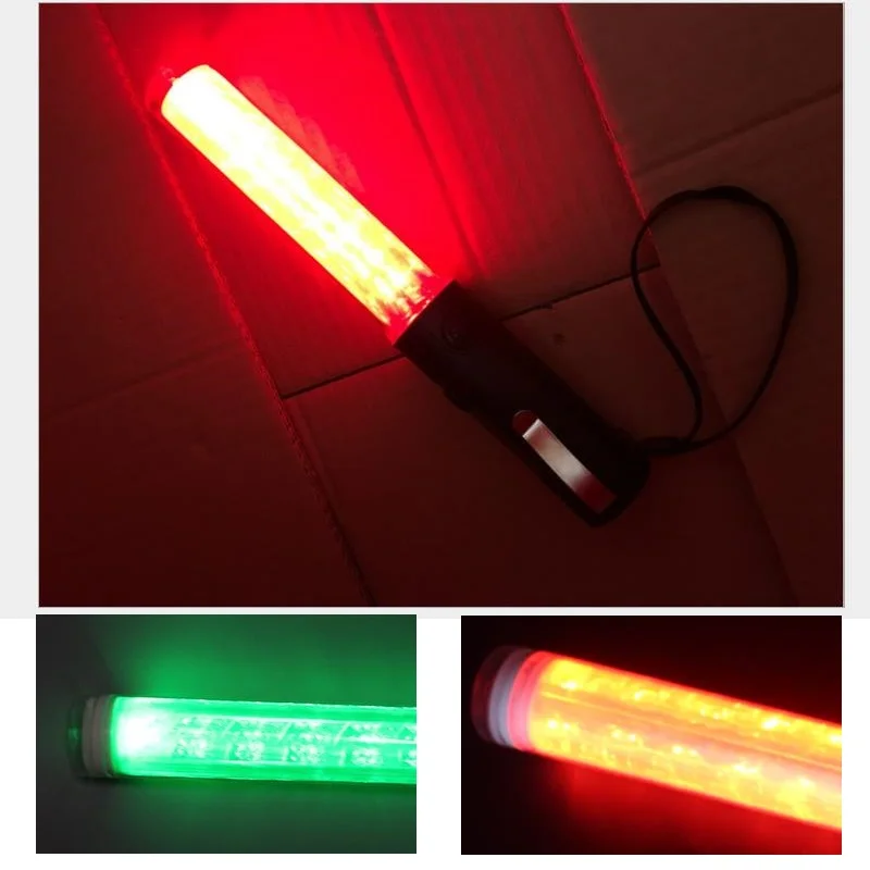 Перезаряжаемый светодиодный светильник 26 см, с двойной вспышкой, с красным переключением, синим/зеленым движением, аварийный люминесцентны... от AliExpress RU&CIS NEW