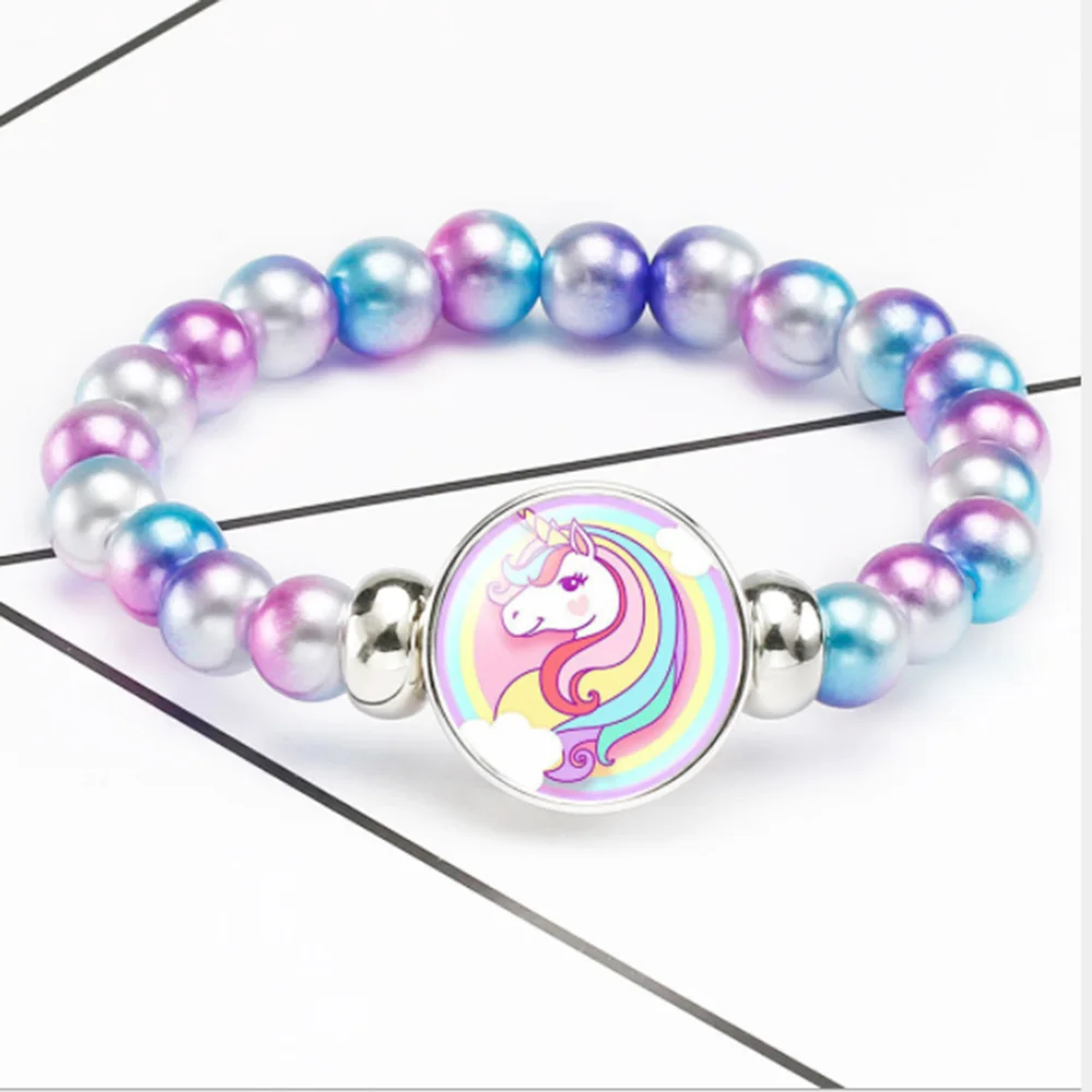 Горячий единорог Пегас Летающая лошадь стекло кабошон плетеные Многослойные