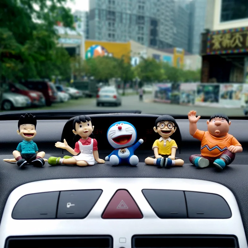 Автомобильные украшения милая аниме модель Doraemon Nobita Nobi фигурки героев сна