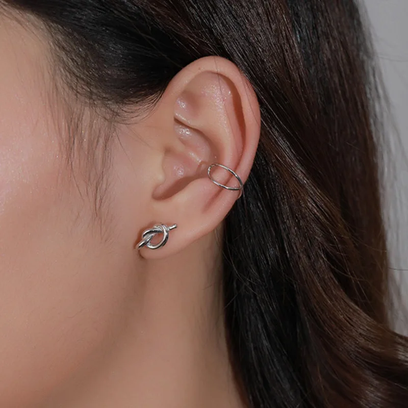 

Trendy Earrings Gift For Women Sterling Silver 925 Stud Earring Geometric Gold Party Minimalist Earings Bijou Femme Fine Jewelry