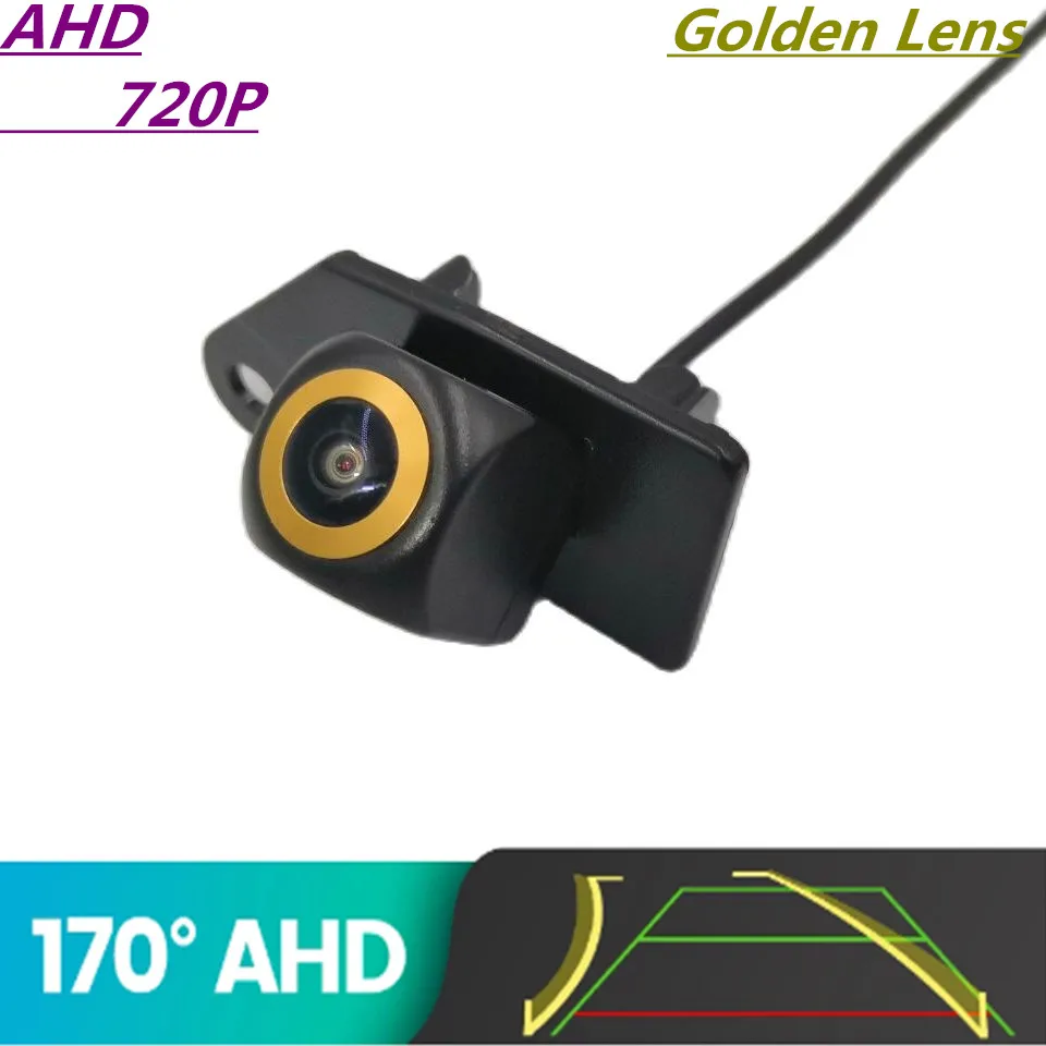 

AHD 720P Golden Lens Trajectory Car Rear View Camera For Mitsubishi Outlander Sport/ASX/RVR 2011-2017 Reverse Parking Monitor