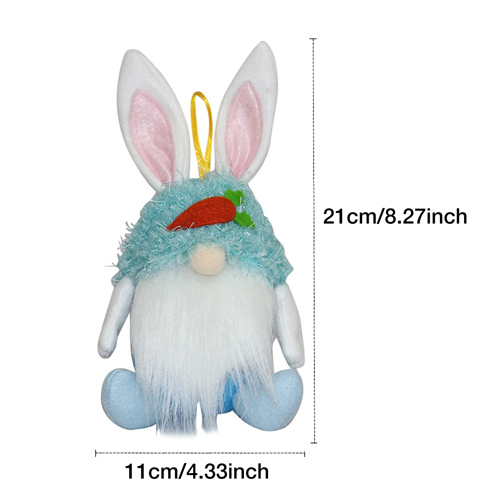

2021 Easter Bunny Doll Candy Jar Cute Plush Fiber Faceless Gnome Candy Can Ornament Home Party Decorations Kids Gif