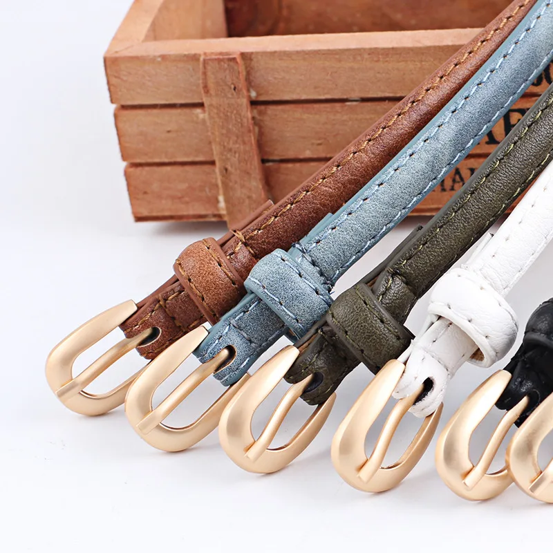 

Newest Fashion Thin Belts For Women Pin Patent Leather Female Belt Genuine Leather Designer Brand Ceinture Femme